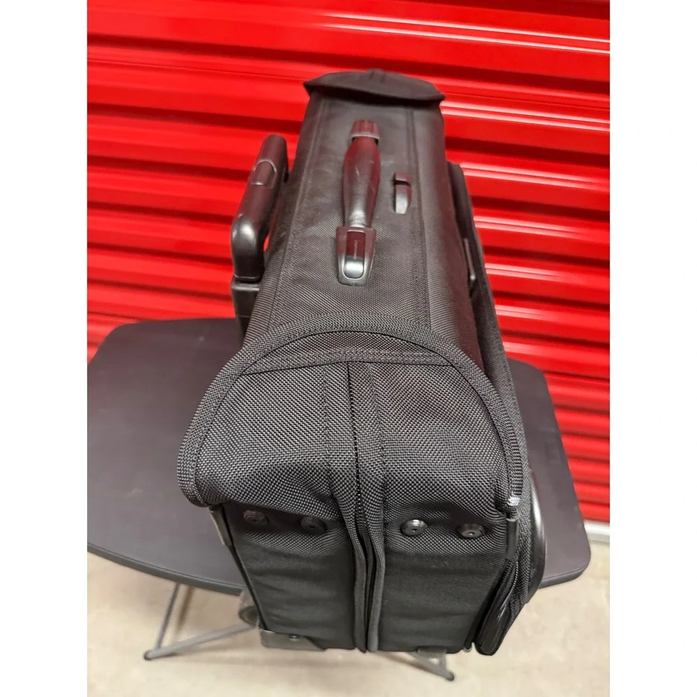 Briggs & Riley Rolling Garment Bag Black Ballistic Nylon Wheeled CarryOn Luggage